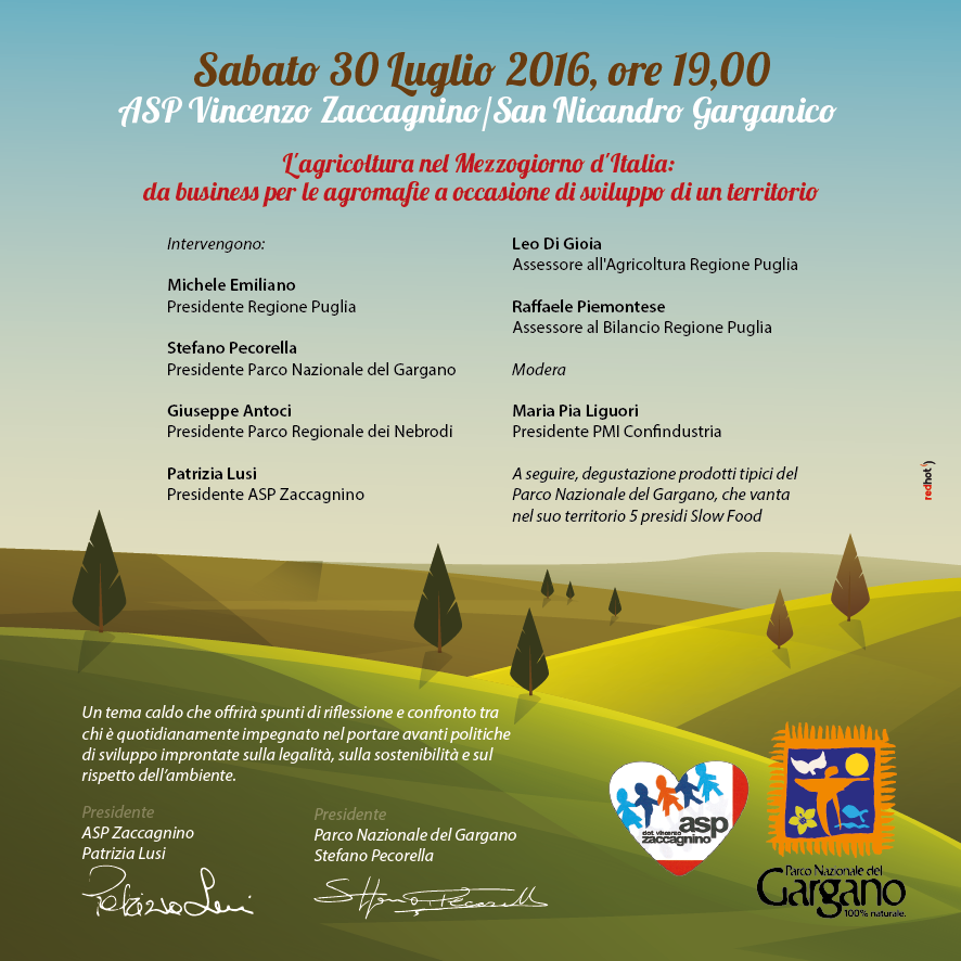 Stasera dibattito “L’agricoltura nel Mezzogiorno d’Italia”